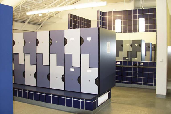 Recreation Center - Locker Rooms with Showers and Free Daily-Use or Long-Term Rental Lockers